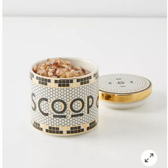 Anthropologie Scoup du Jour Canister Bistro Tile Collection New In Box NWT